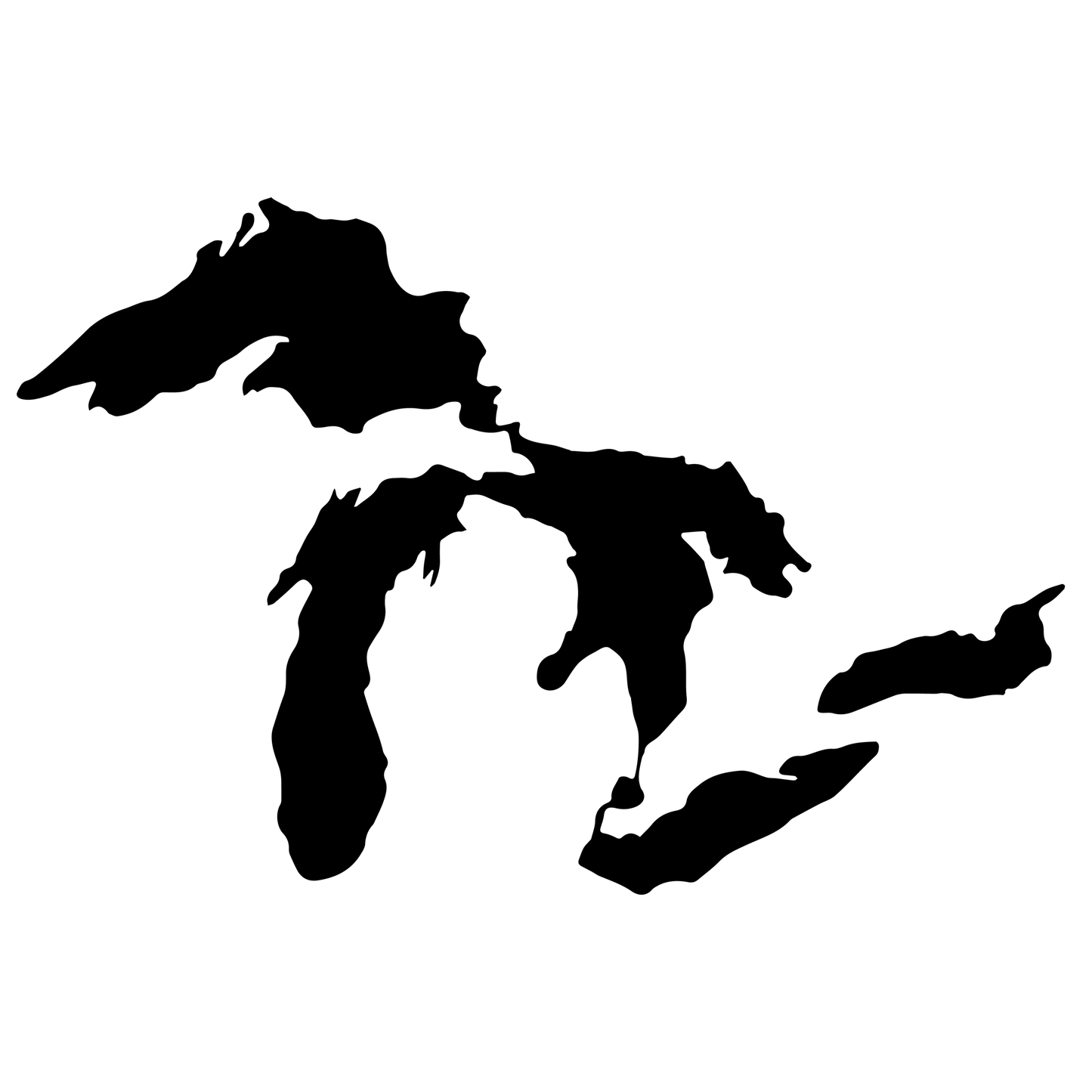 The Great Lakes Vinyl Decal Sticker