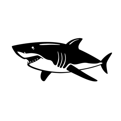 Great White Shark Vinyl Decal Sticker