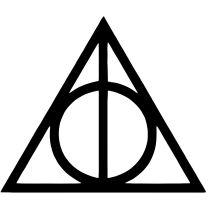 Harry Potter Deathly Hallows Symbol Vinyl Decal Sticker