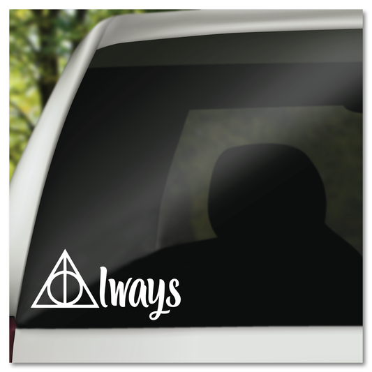Always Deathly Hallows Harry Potter Vinyl Decal Sticker