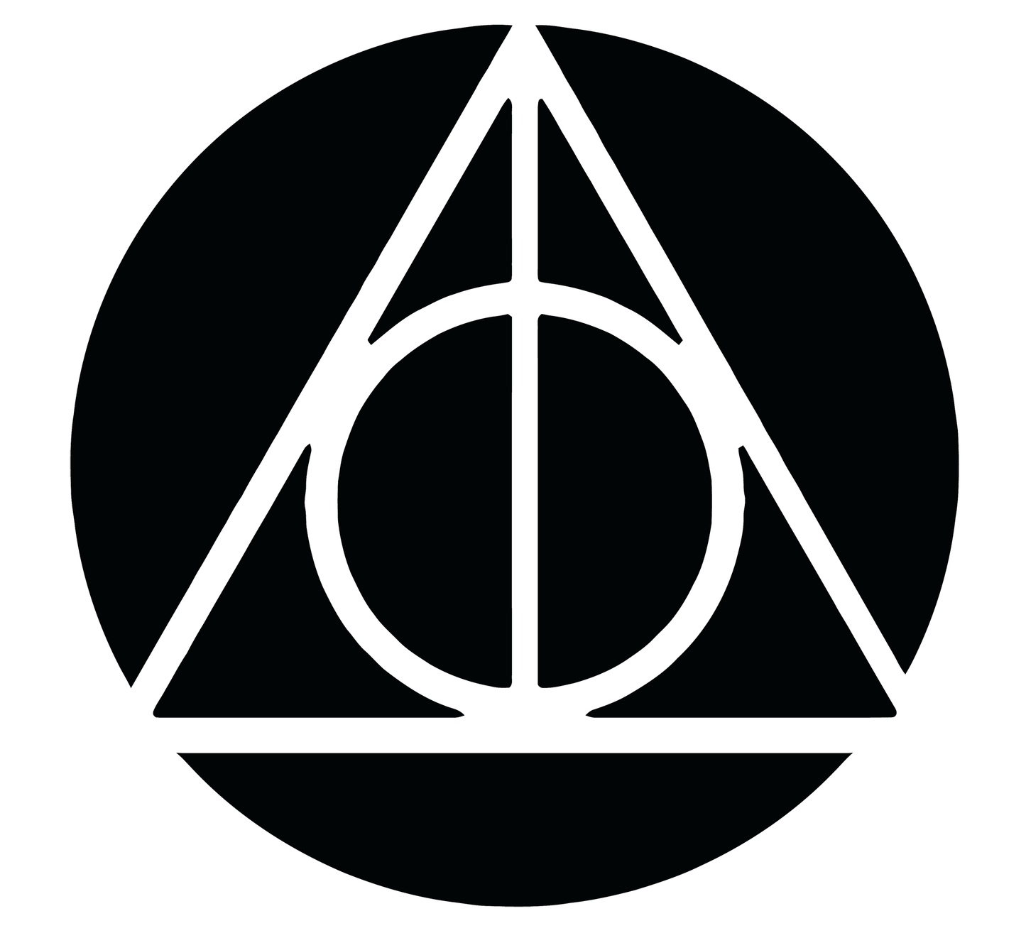 Harry Potter Deathly Hallows Symbol Vinyl Decal Sticker