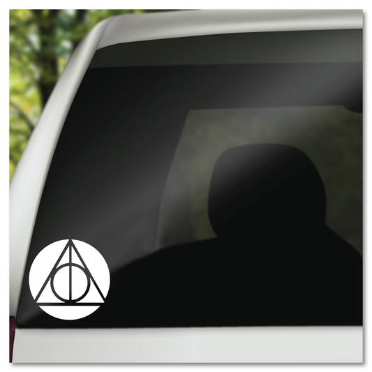 Harry Potter Deathly Hallows Symbol Vinyl Decal Sticker