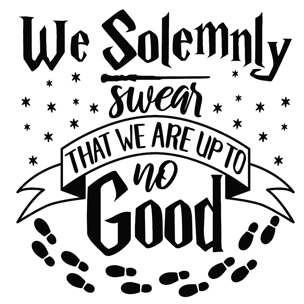 Harry Potter We Solemnly Swear That We Are Up To No Good Vinyl Decal Sticker