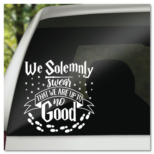 Harry Potter We Solemnly Swear That We Are Up To No Good Vinyl Decal Sticker