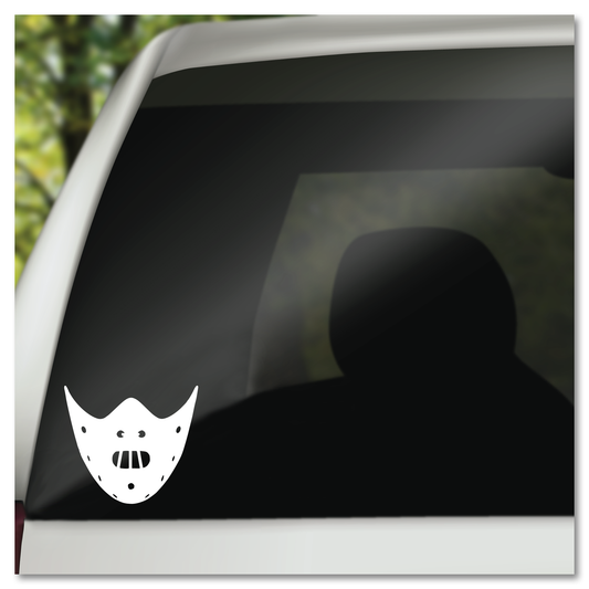 Silence Of The Lambs Hannibal Lector Mask Vinyl Decal Sticker