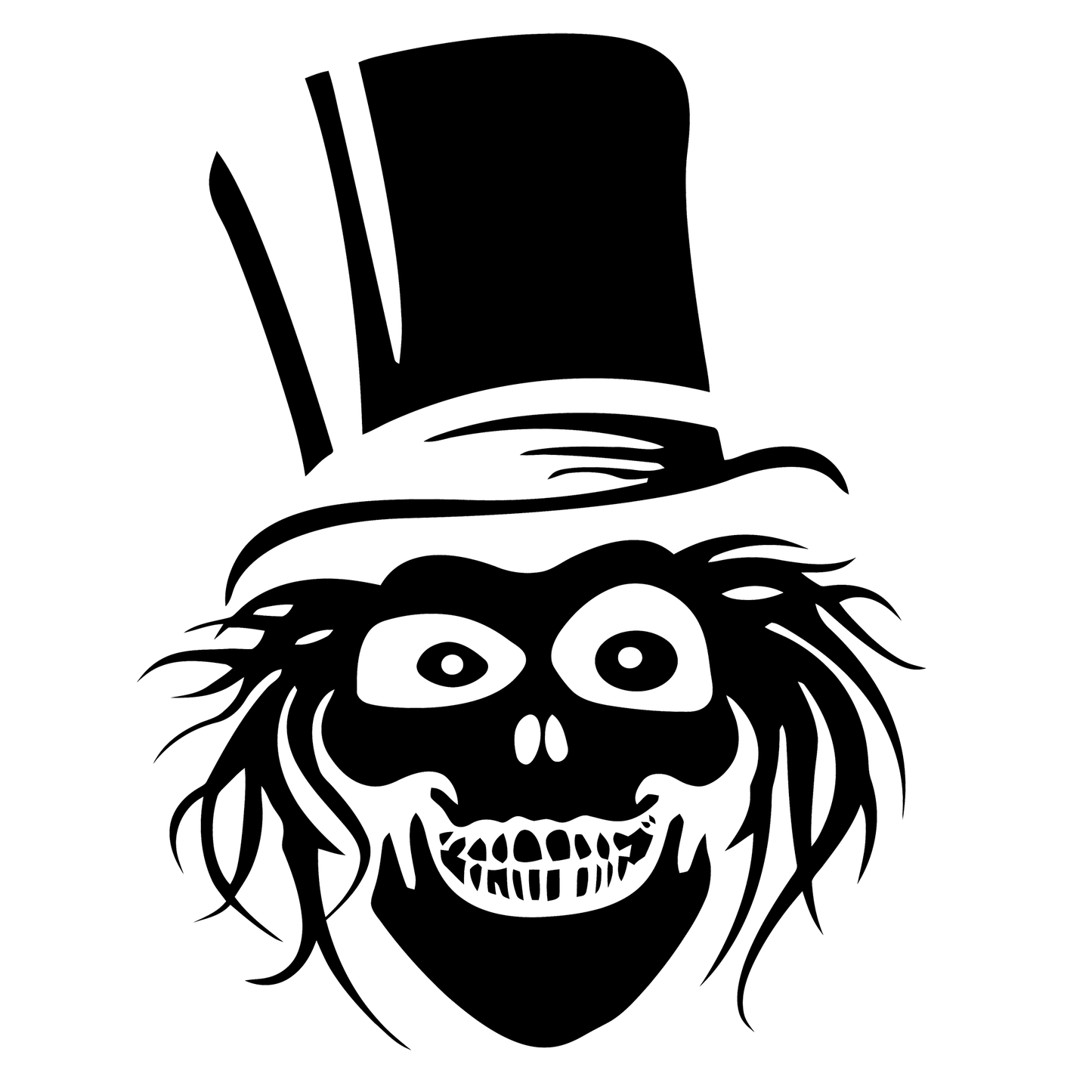 Haunted Mansion Hatbox Ghost Vinyl Decal Sticker