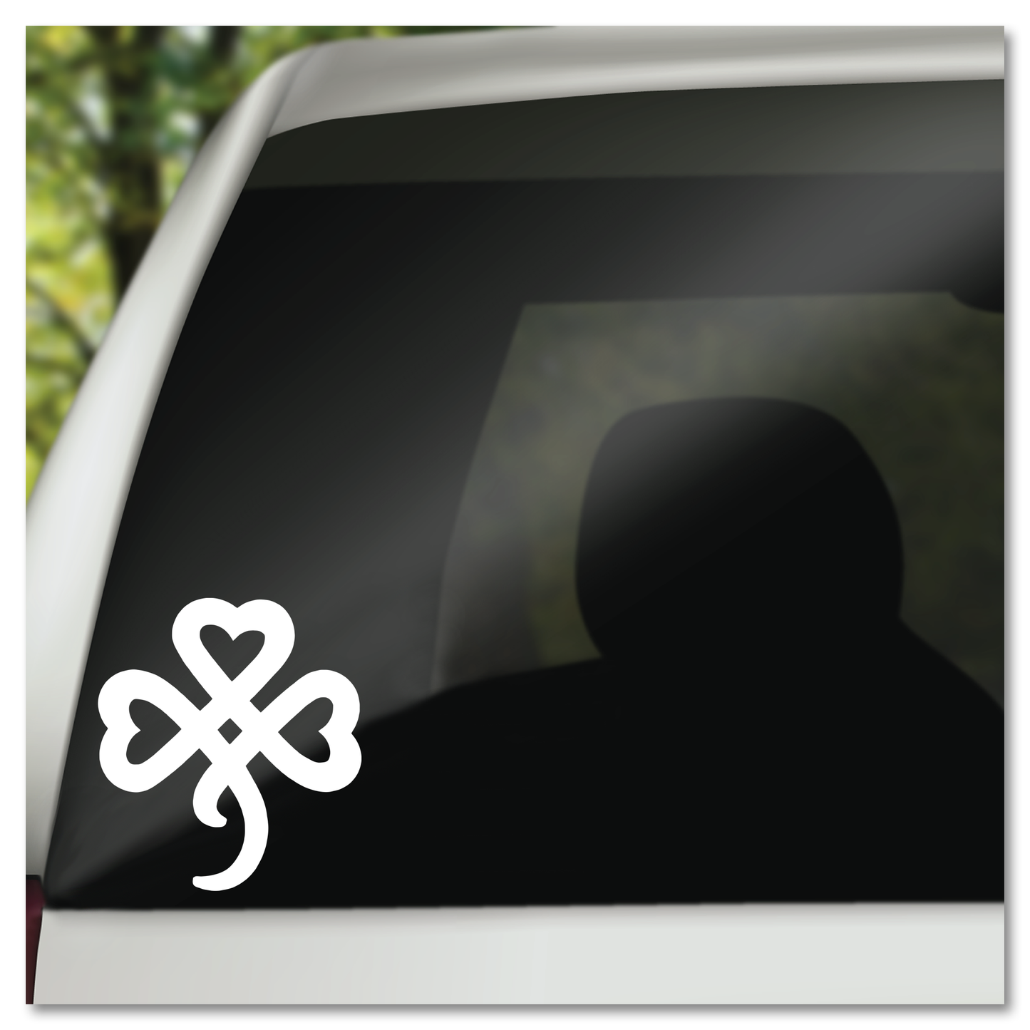 Celtic Knot Shamrock Hearts Vinyl Decal Sticker