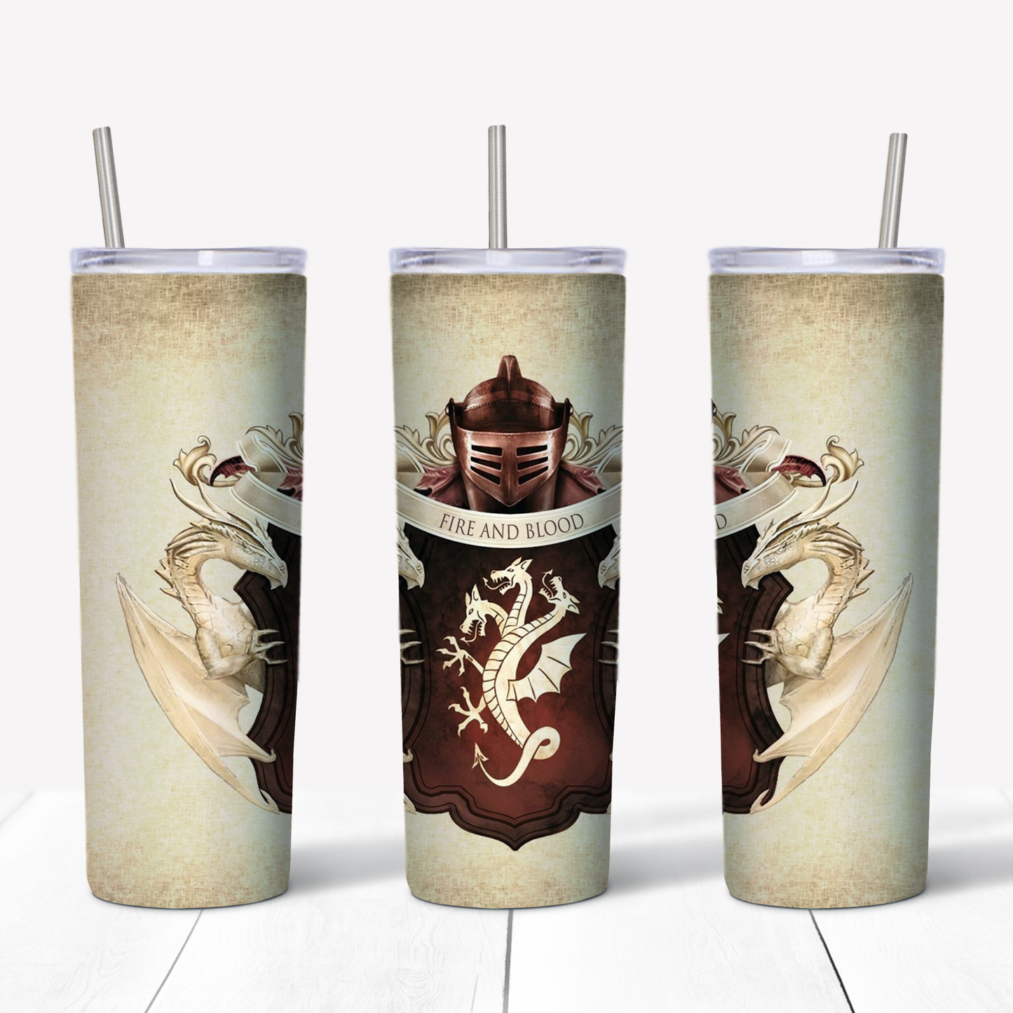 Game Of Thrones House Targaryen 20oz Sublimated Metal Tumbler