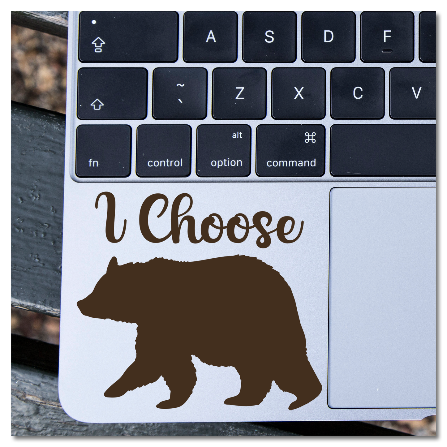I Choose A Bear Vinyl Decal Sticker