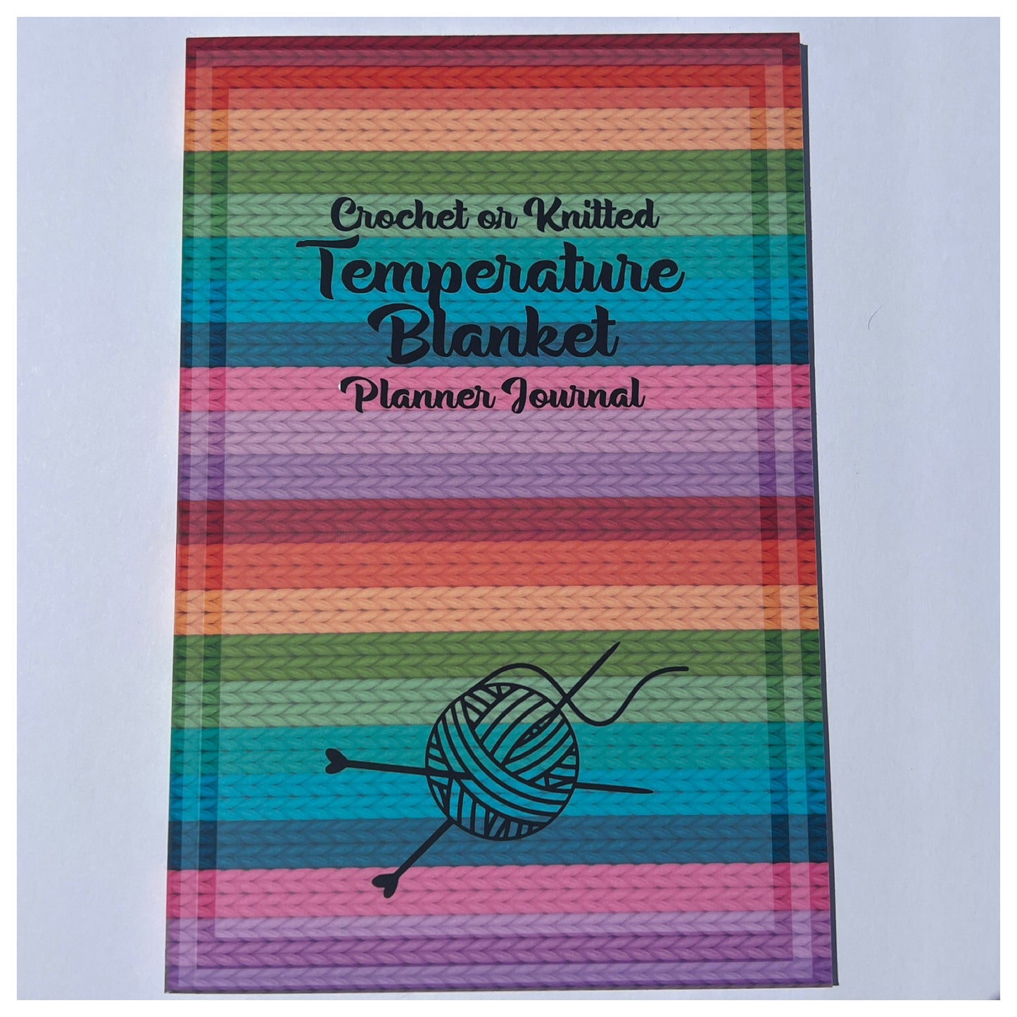 Crochet or Knitted Temperature Blanket Planner Journal Log Book