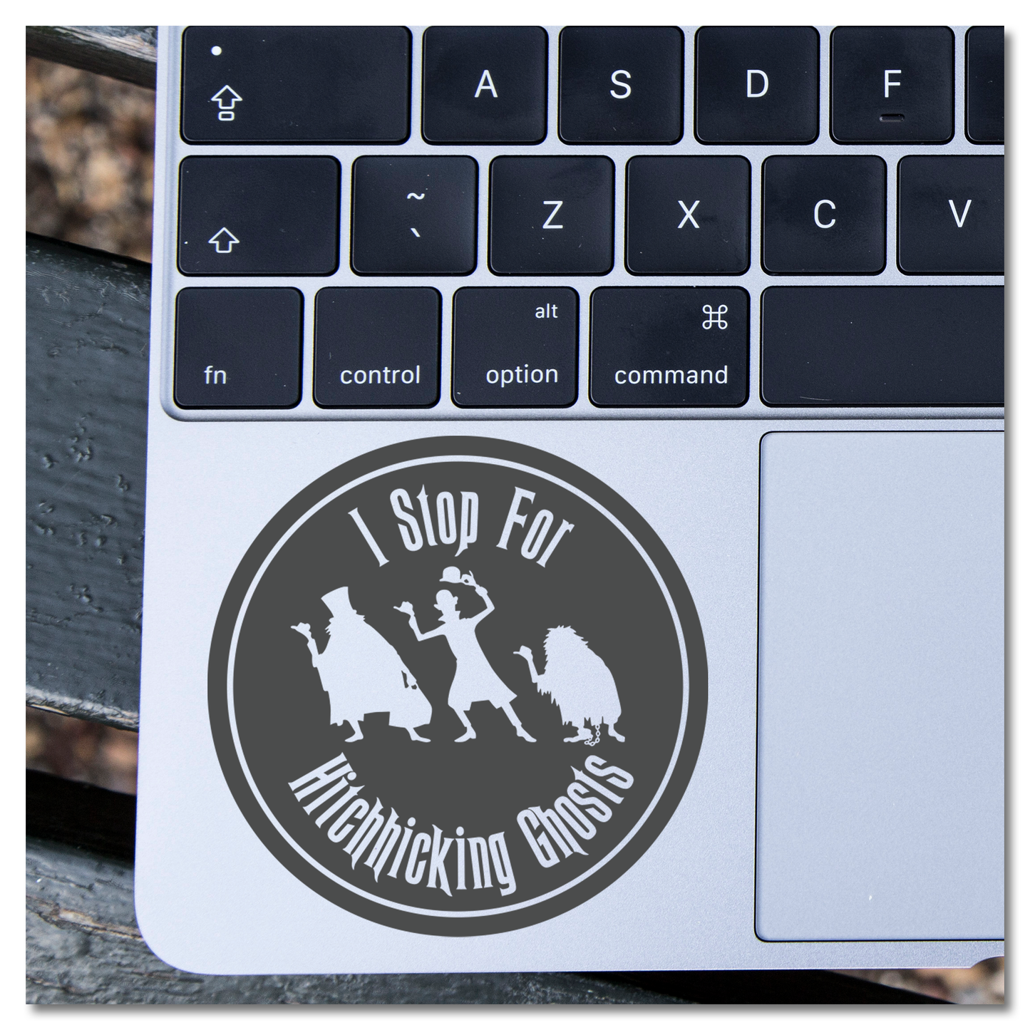 Haunted Mansion I Stop For Hitchhiking Ghosts Vinyl Decal Sticker