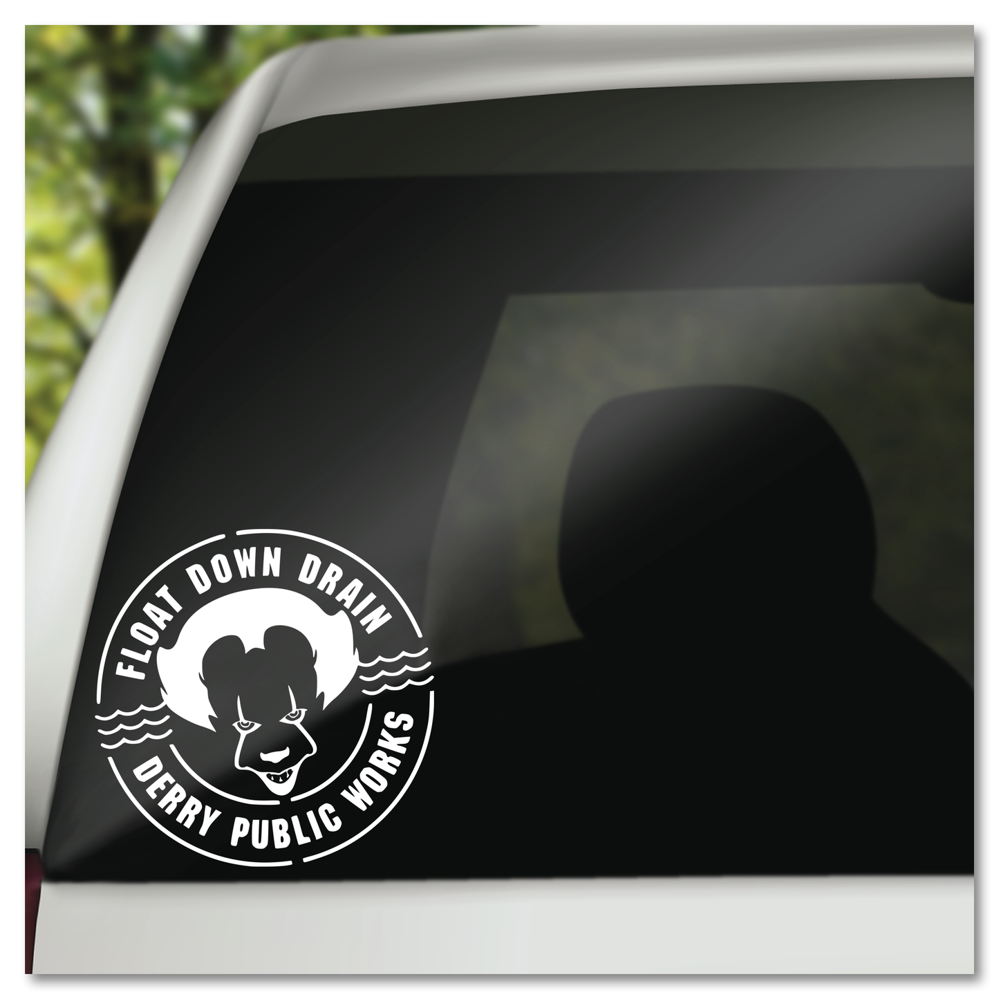 IT Derry Public Works Pennywise Vinyl Decal Sticker