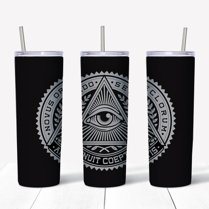 Illuminati 20oz Sublimated Metal Tumbler