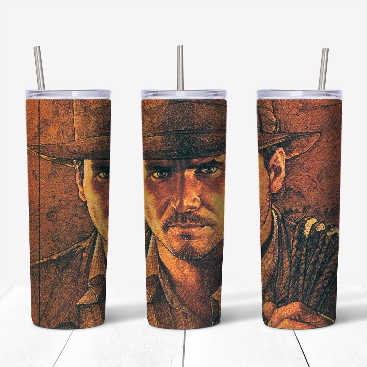 Indiana Jones 20oz Sublimated Metal Tumbler