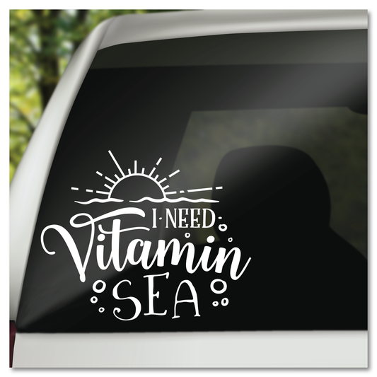 I Need Vitamin Sea Vinyl Decal Sticker