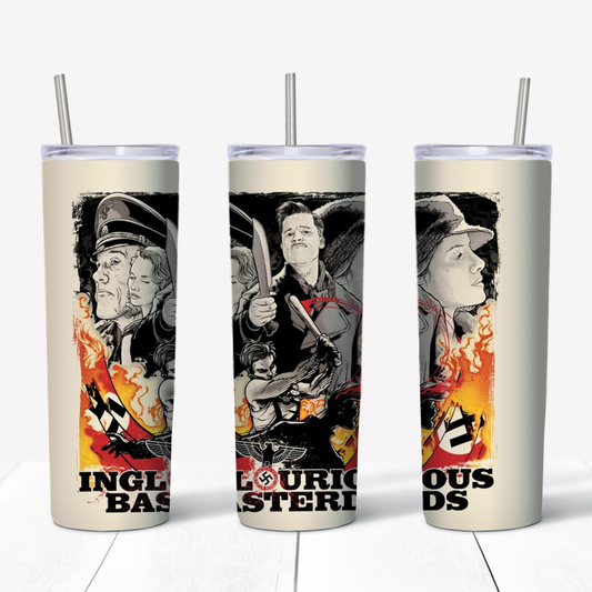 Inglorious Basterds 20oz Sublimated Metal Tumbler