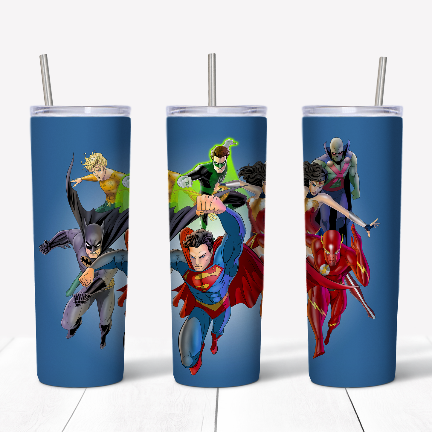 Justice League Of America JLA 20oz Sublimated Metal Tumbler