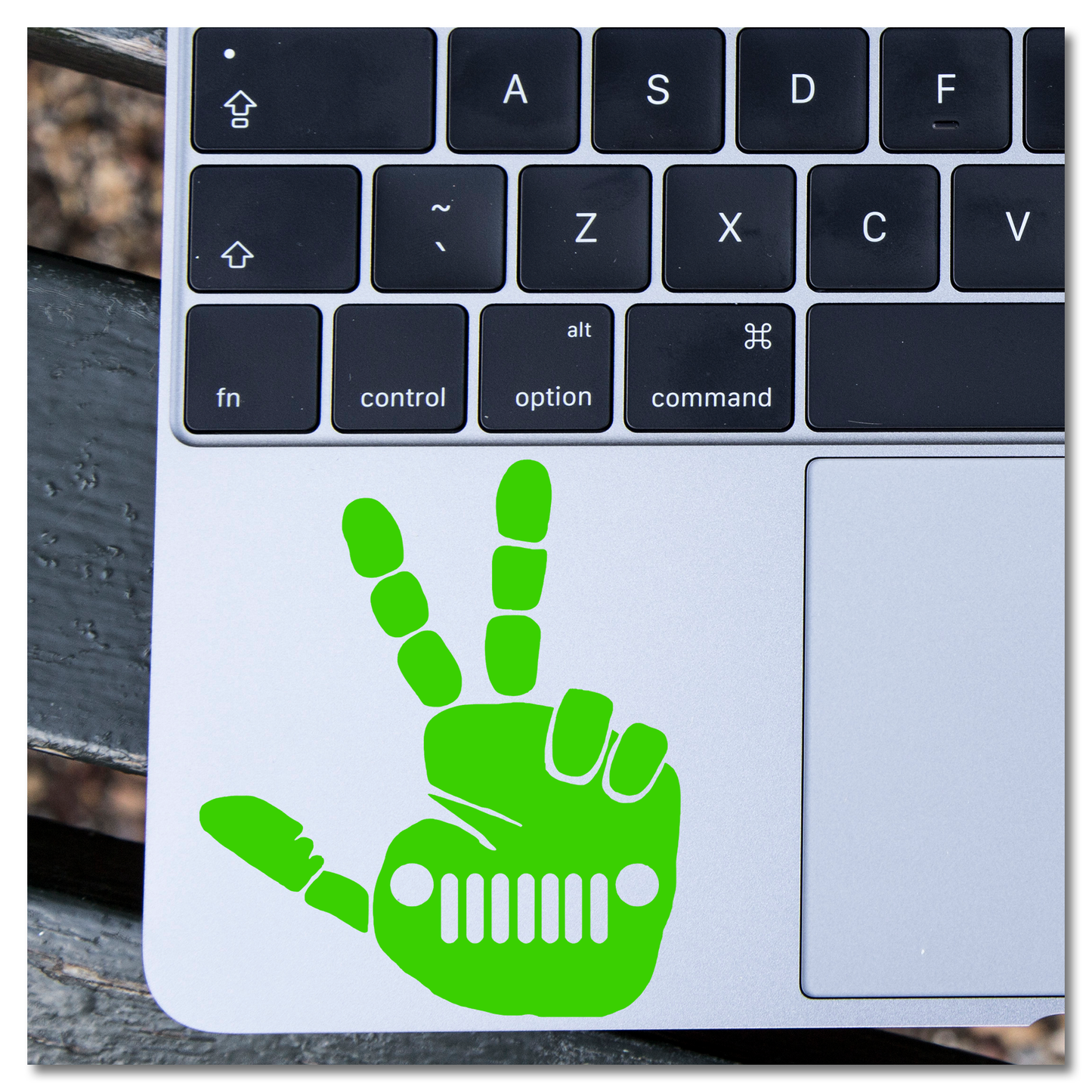 Two Finger Jeep Wave Vinyl Decal Sticker