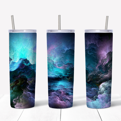 Space Clouds 20oz Sublimated Metal Tumbler