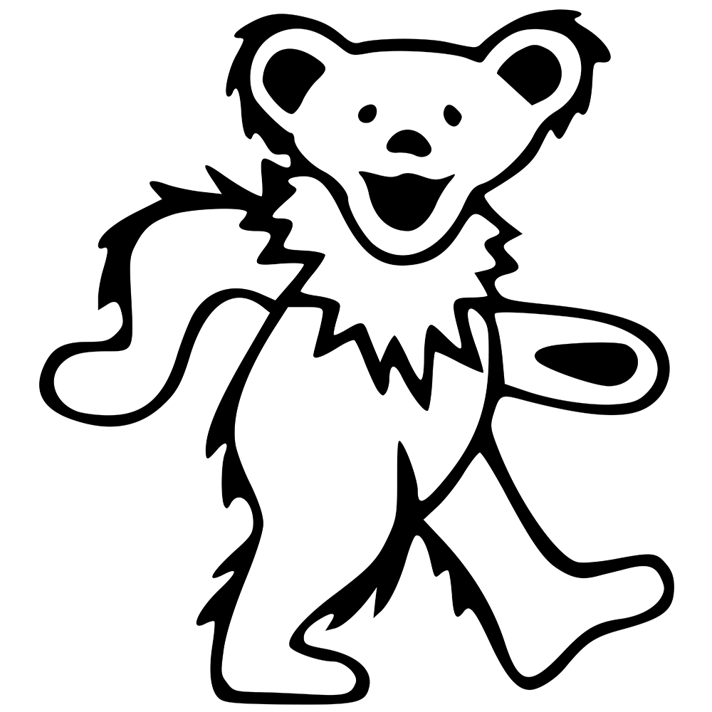 Grateful Dead Bear Vinyl Decal Sticker