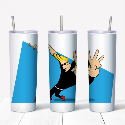 Jonny Bravo 20oz Sublimated Metal Tumbler