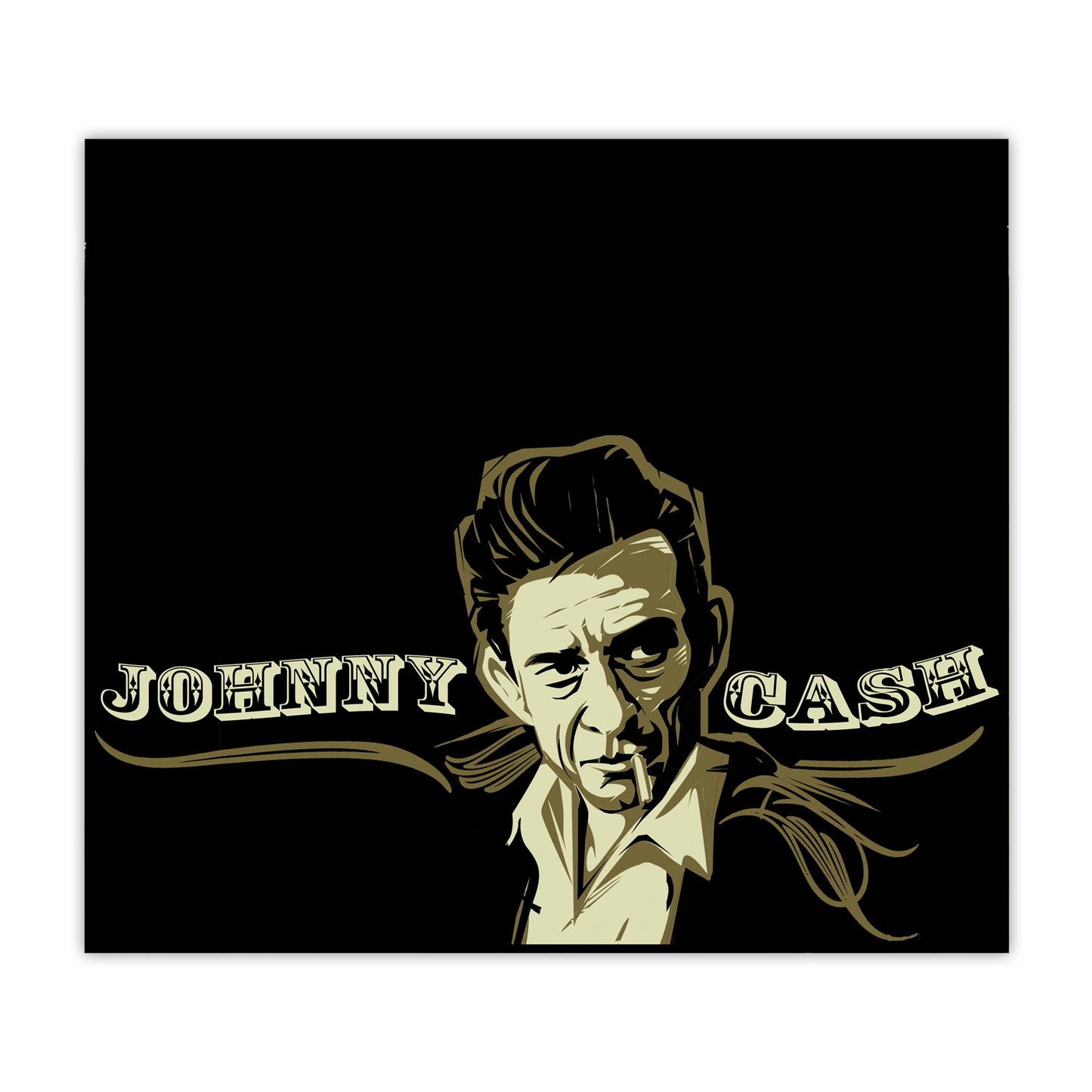 Johnny Cash 20oz Sublimated Metal Tumbler