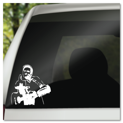 Johnny Cash Middelvinger Vinyl Decal Sticker