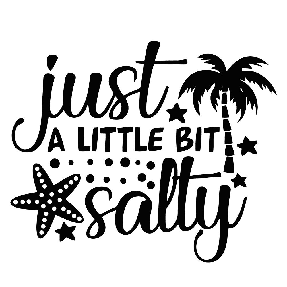 Just A Little Bit Salty Vinyl Decal Sticker