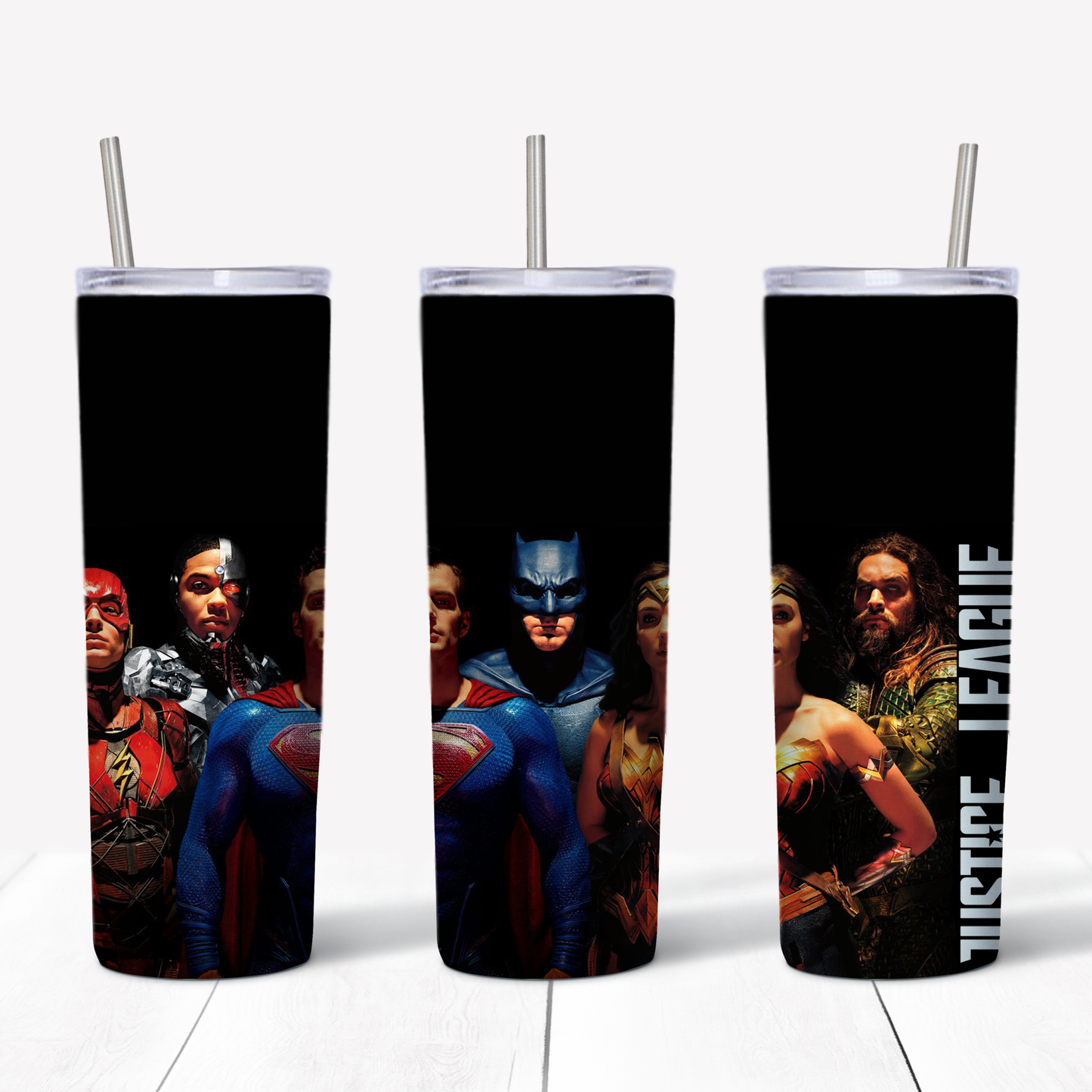 Justice League 20oz Sublimated Metal Tumbler