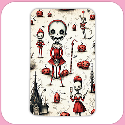 Christmas Ghouls Rectangular Sublimation MDF Keychain