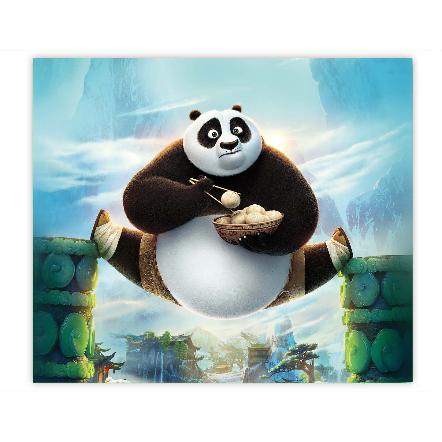 Kung Fu Panda 20oz gesublimeerde metaal tuimelaar