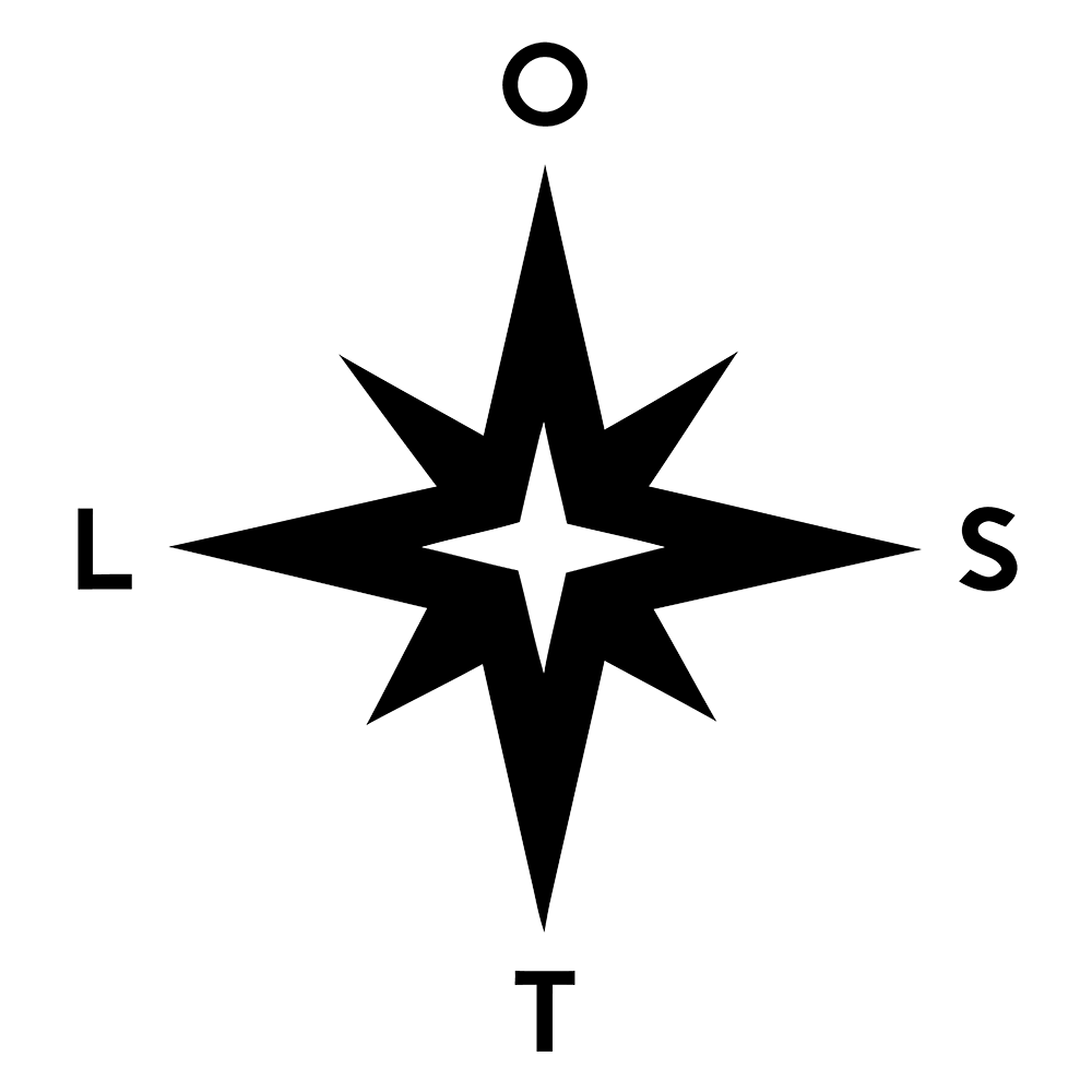 LOST Compass Vinyl Decal Sticker