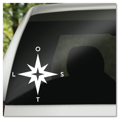 LOST Compass Vinyl Decal Sticker