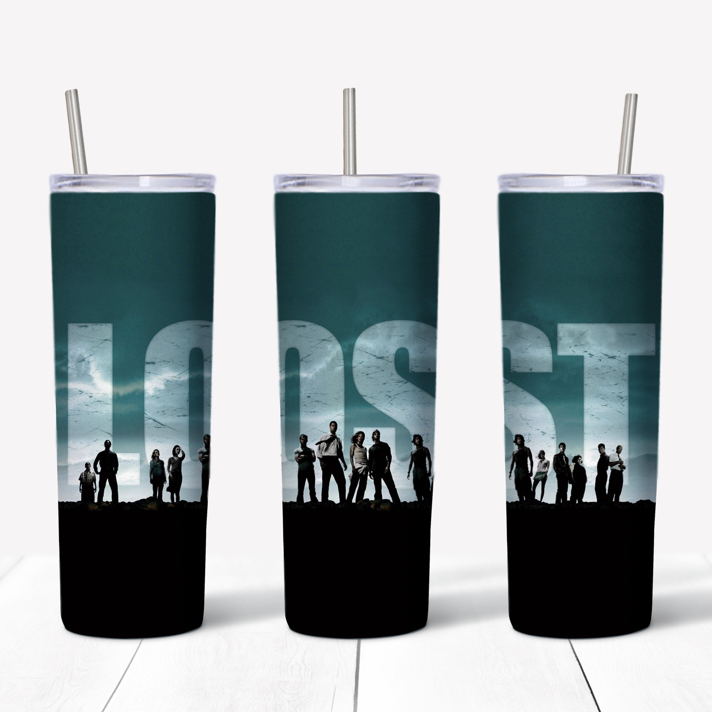 LOST TV Show 20oz Sublimated Metal Tumbler