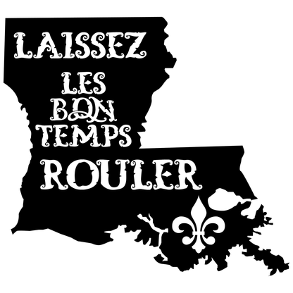 Louisiana Laissez Les Bons Temps Rouler Vinyl Decal Sticker