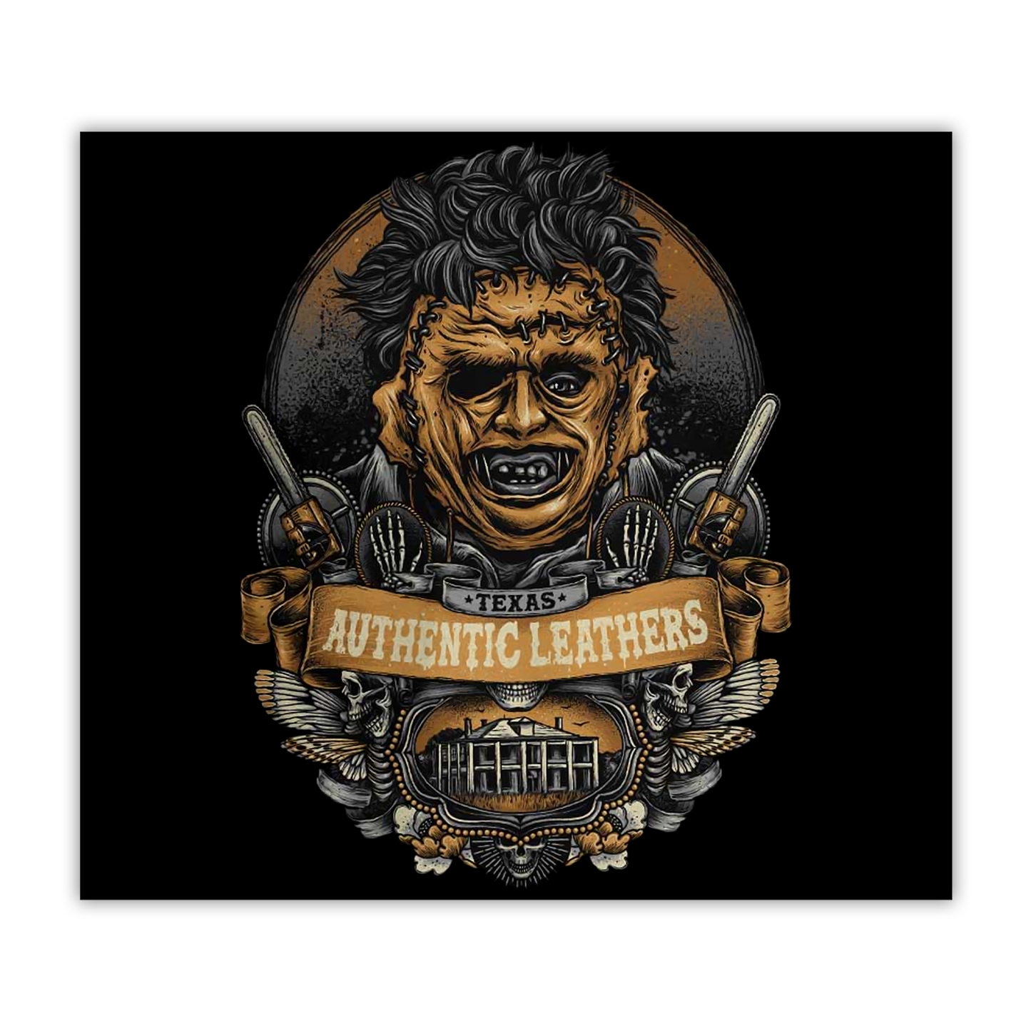 Leatherface Texas Chainsaw Massacre 20oz Sublimated Metal Tumbler