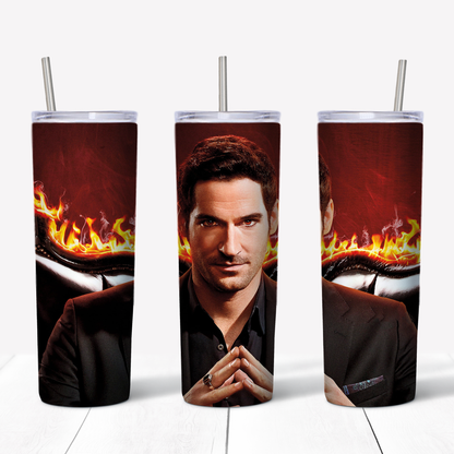 Lucifer Morningstar 20oz Sublimated Metal Tumbler