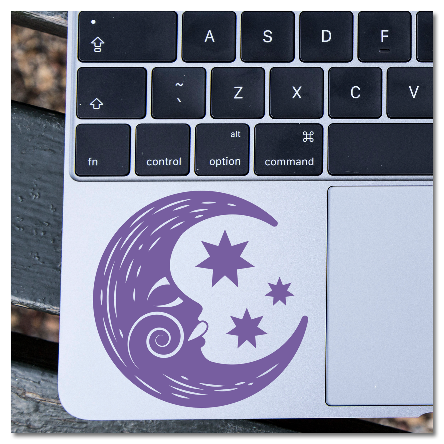 Crescent Moon Stars Vinyl Decal Sticker