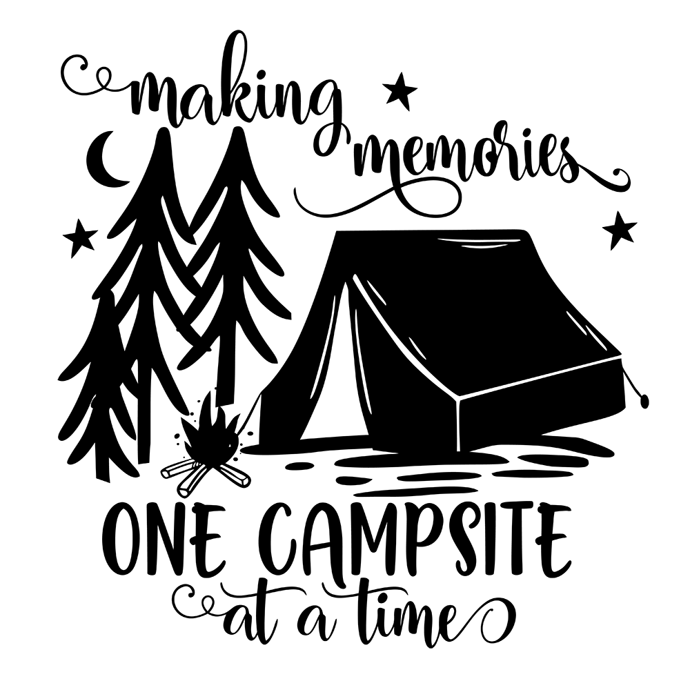 Making Memories One Campsite At A Time Vinyl Decal Sticker