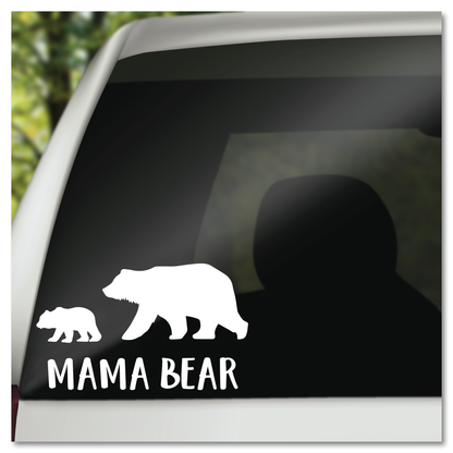 Mama Bear and Cub Vinyl Decal Sticker