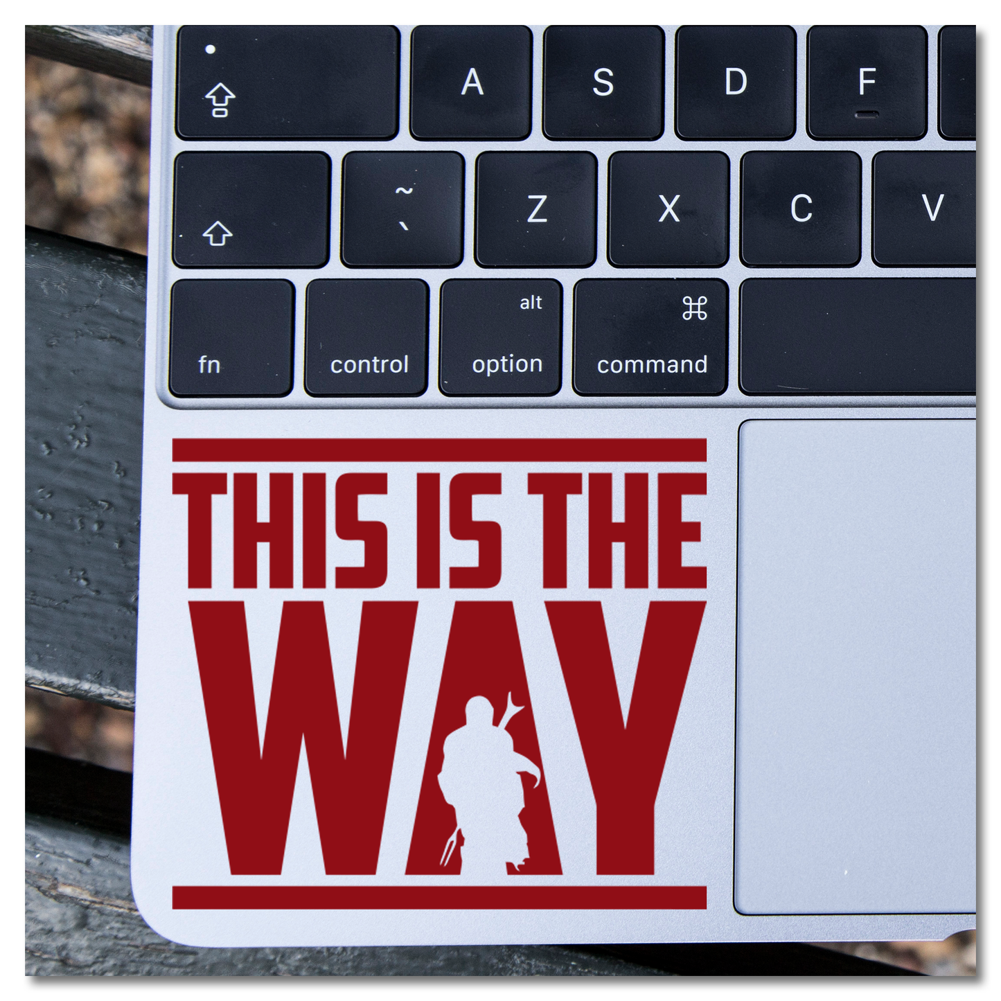 Die Mandalorian Dit is die manier waarop Mando Silhouette Vinyl Decal Sticker