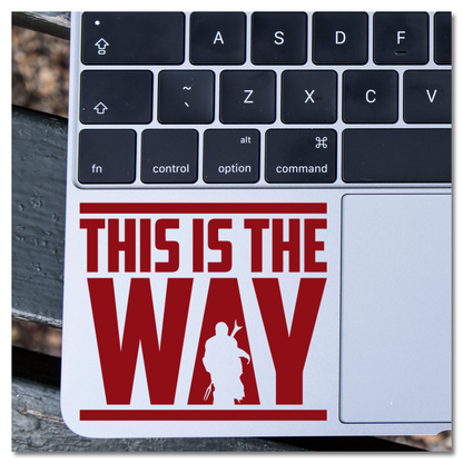 Die Mandalorian Dit is die manier waarop Mando Silhouette Vinyl Decal Sticker