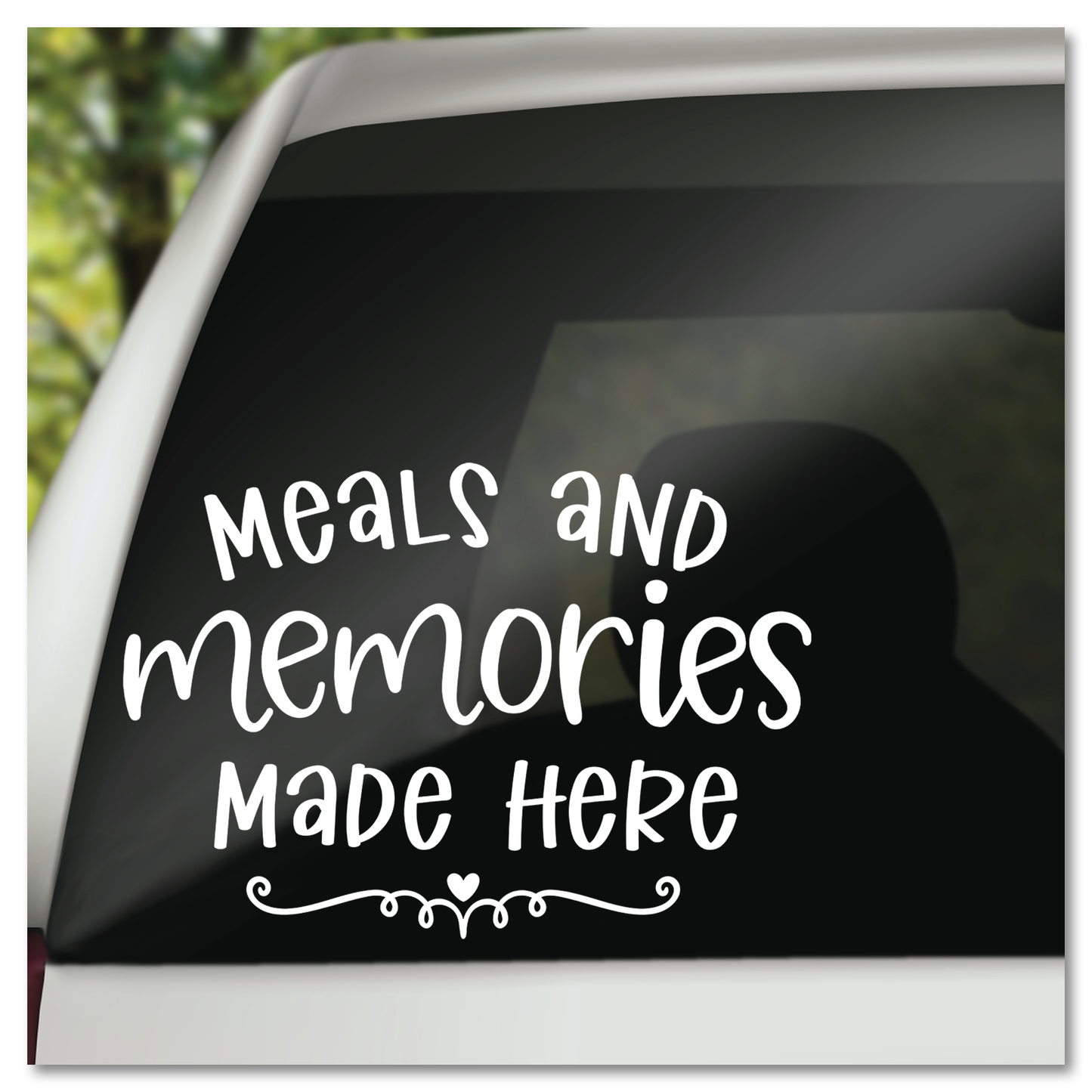 Etes en herinneringe wat hier gemaak word Vinyl Decal Sticker