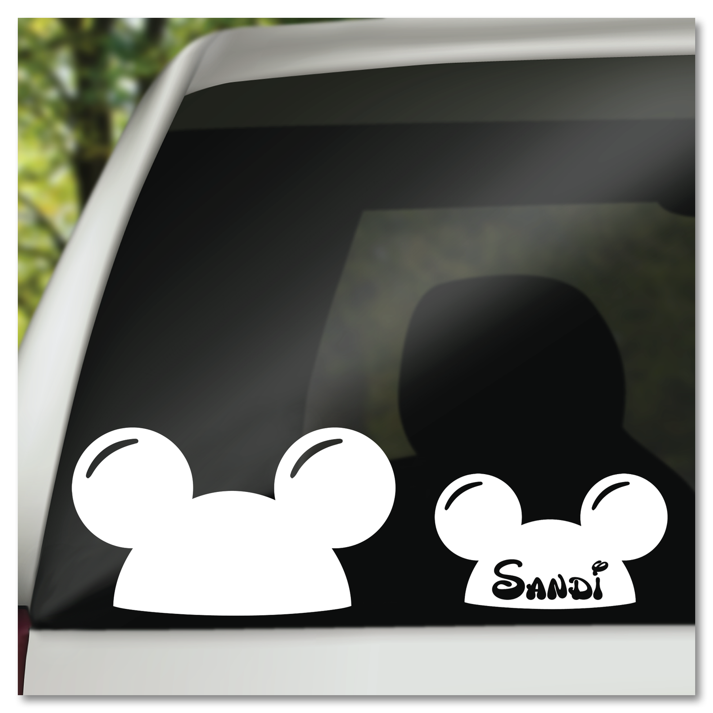 Disney Mickey Ears Hat Vinyl Decal Sticker