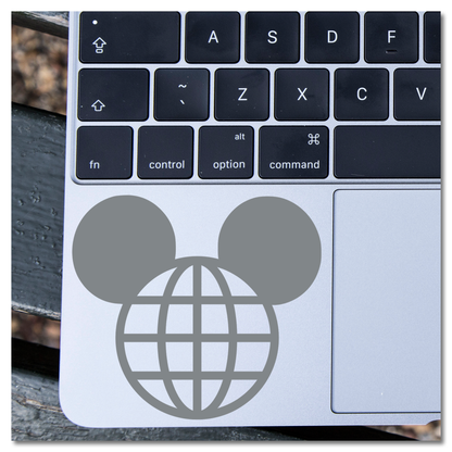 Hidden Mickey EPCOT Globe Vinyl Decal Sticker