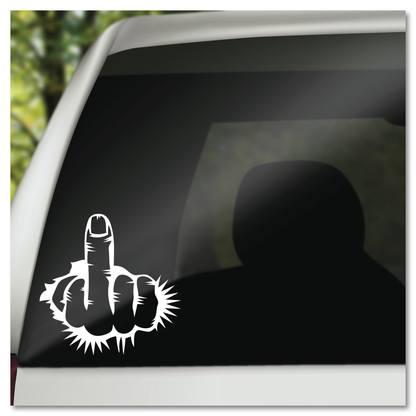 Middle Finger Vinyl Decal Sticker