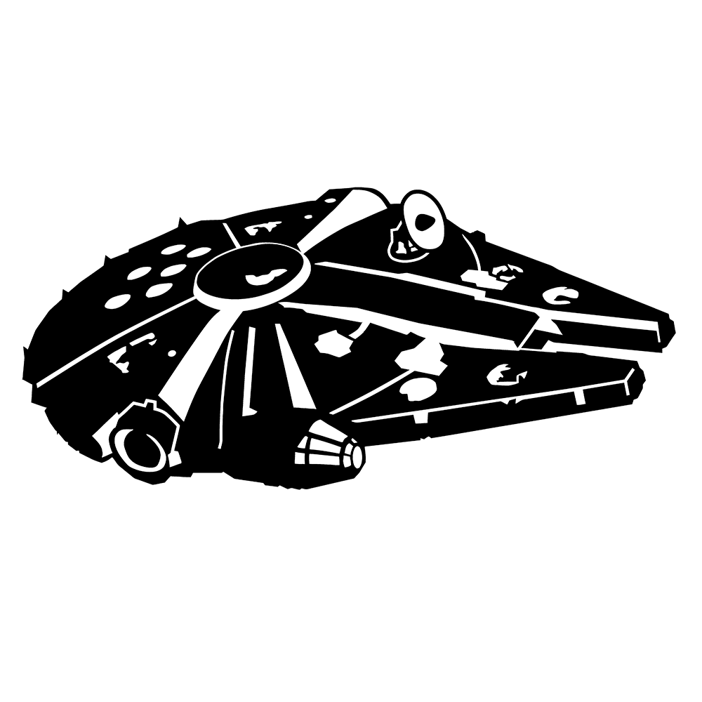 Star Wars The Millennium Falcon Vinyl Decal Sticker