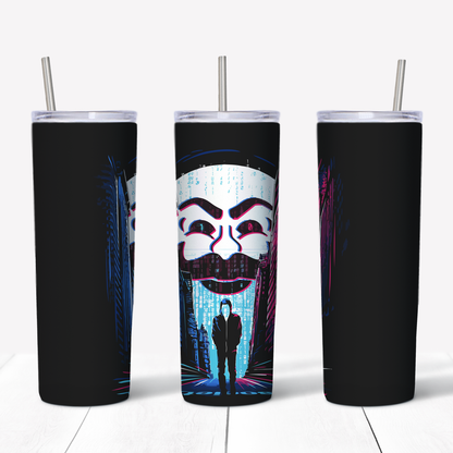 Mr. Robot 20oz Sublimated Metal Tumbler