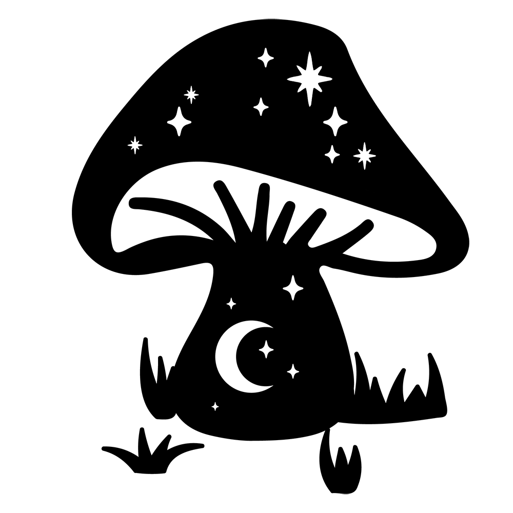 Celestial Mushroom Vinyl Decal Sticker