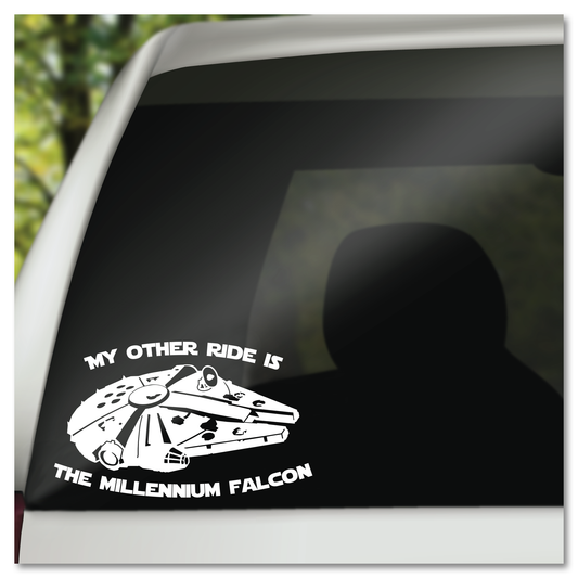 Star Wars My Other Ride Is The Millennium Falcon Vinyl Decal Sticker